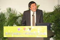 香港中文大學校長沈祖堯教授致歡迎辭及宣讀綠色大學聯盟宣言